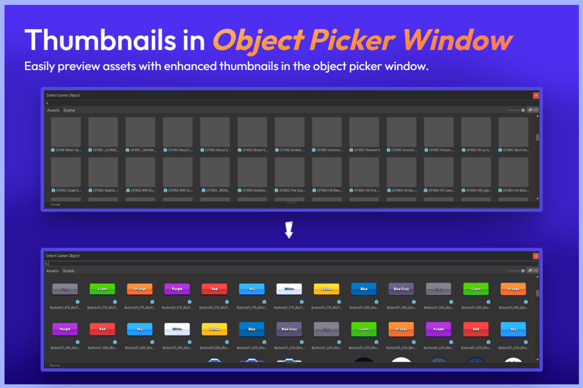 Ultimate Thumbnails: Preview Icons for UI, Particles, Models & Sprites