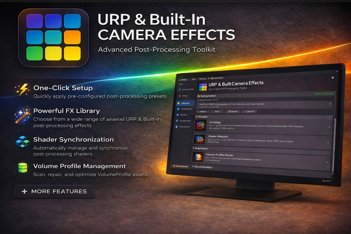 2DFX Camera Filters – 220+ Effects (URP & Built-in)