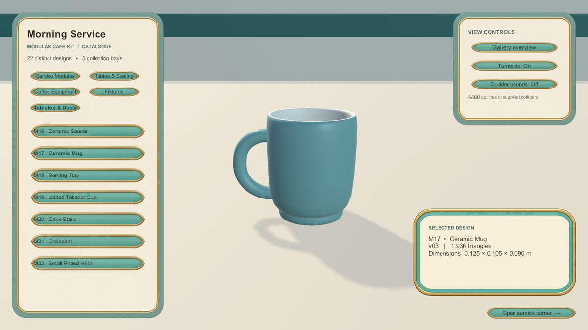 Morning Service - Modular Cafe Kit