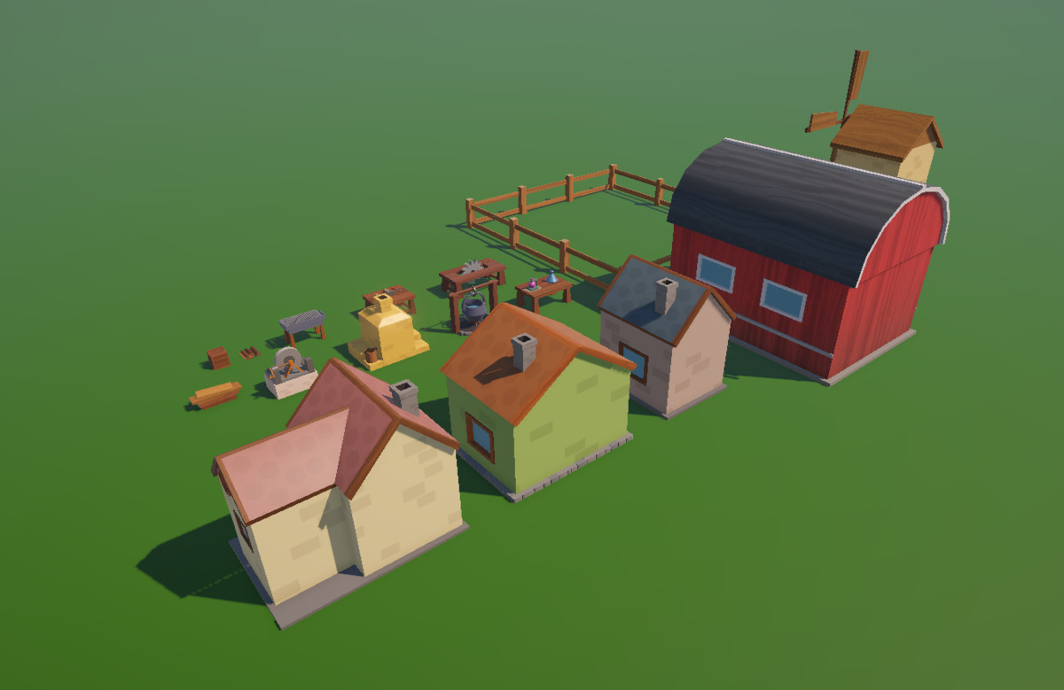 Stylized Crafting Workstations & Buildings