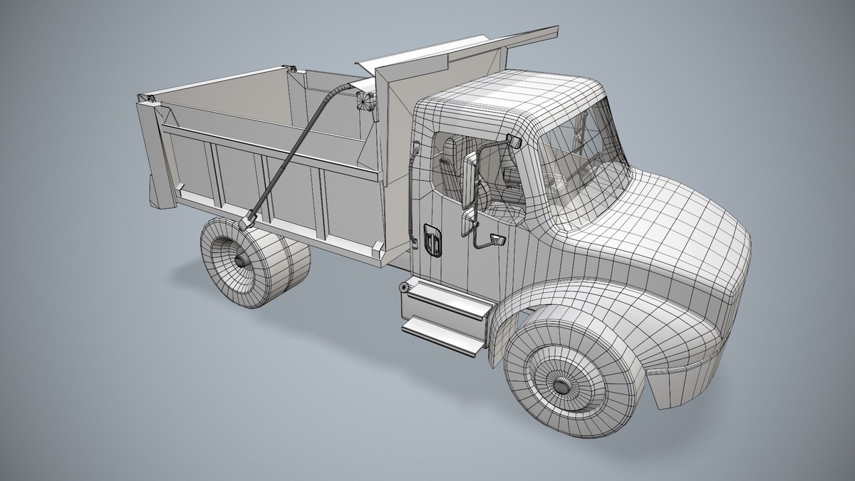 White Dump Truck (330)