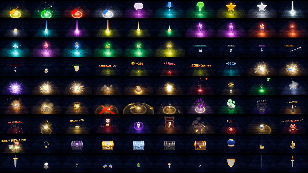 RPG Loot Feedback FX — 260+ Loot, Chest & Reward Effects