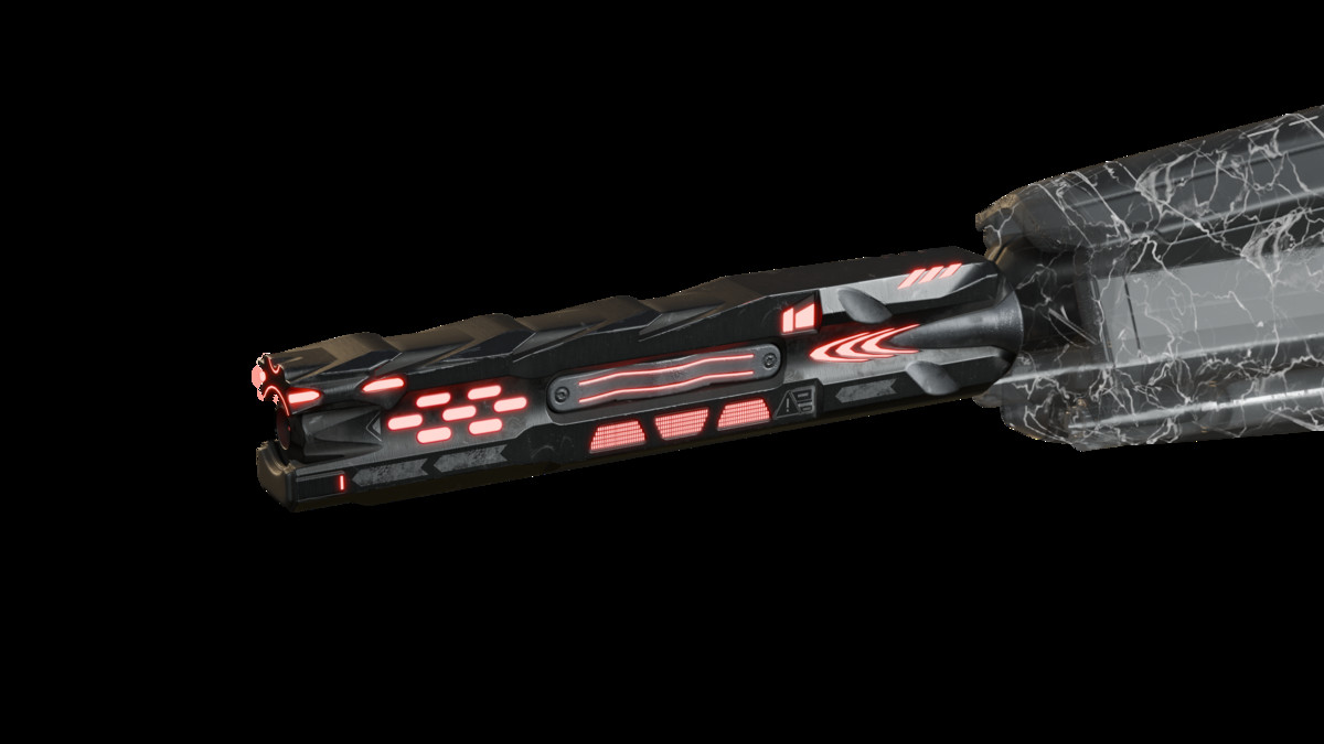Sci-Fi Weapons - Neon SciFi Weapon Attachements with 5 Skins per Weapon