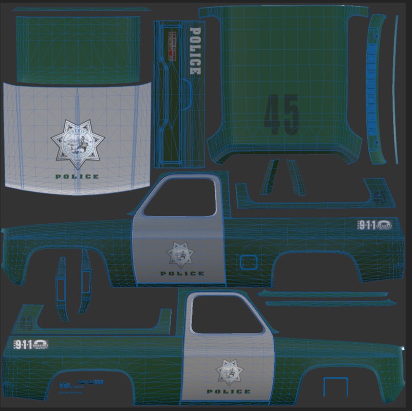 80s Offroad police car