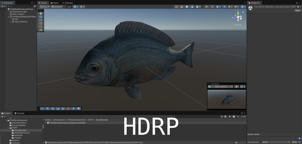 Animated Fish (Black Seabream)