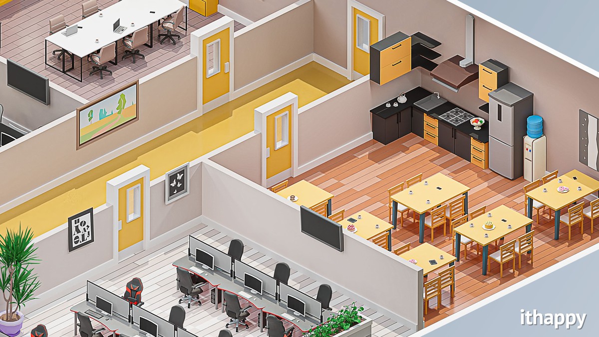 Office 2 - Low Poly 3D Models Pack
