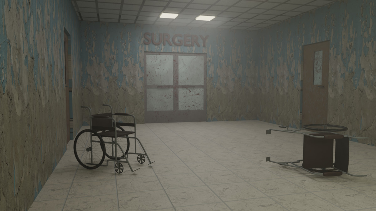 Horror Hospital Props Pack – Modular Environment | URP/HDRP