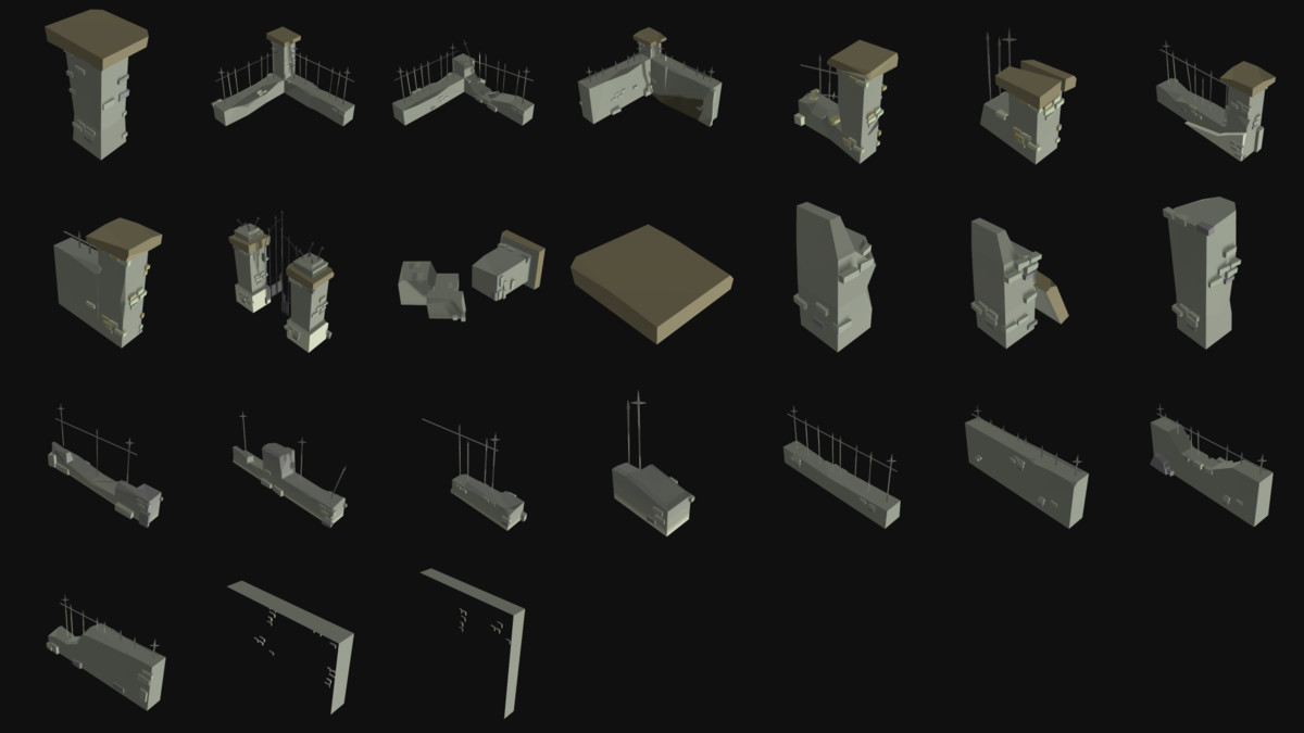 Gravefield Cemetery Kit - PRO (800+ assets)