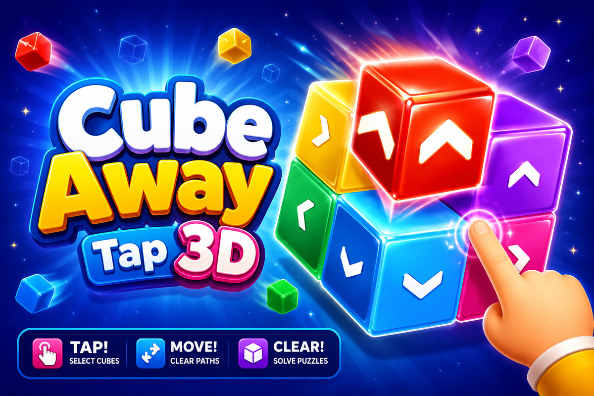 Cube Away – Tap 3D Blocks Puzzle Template