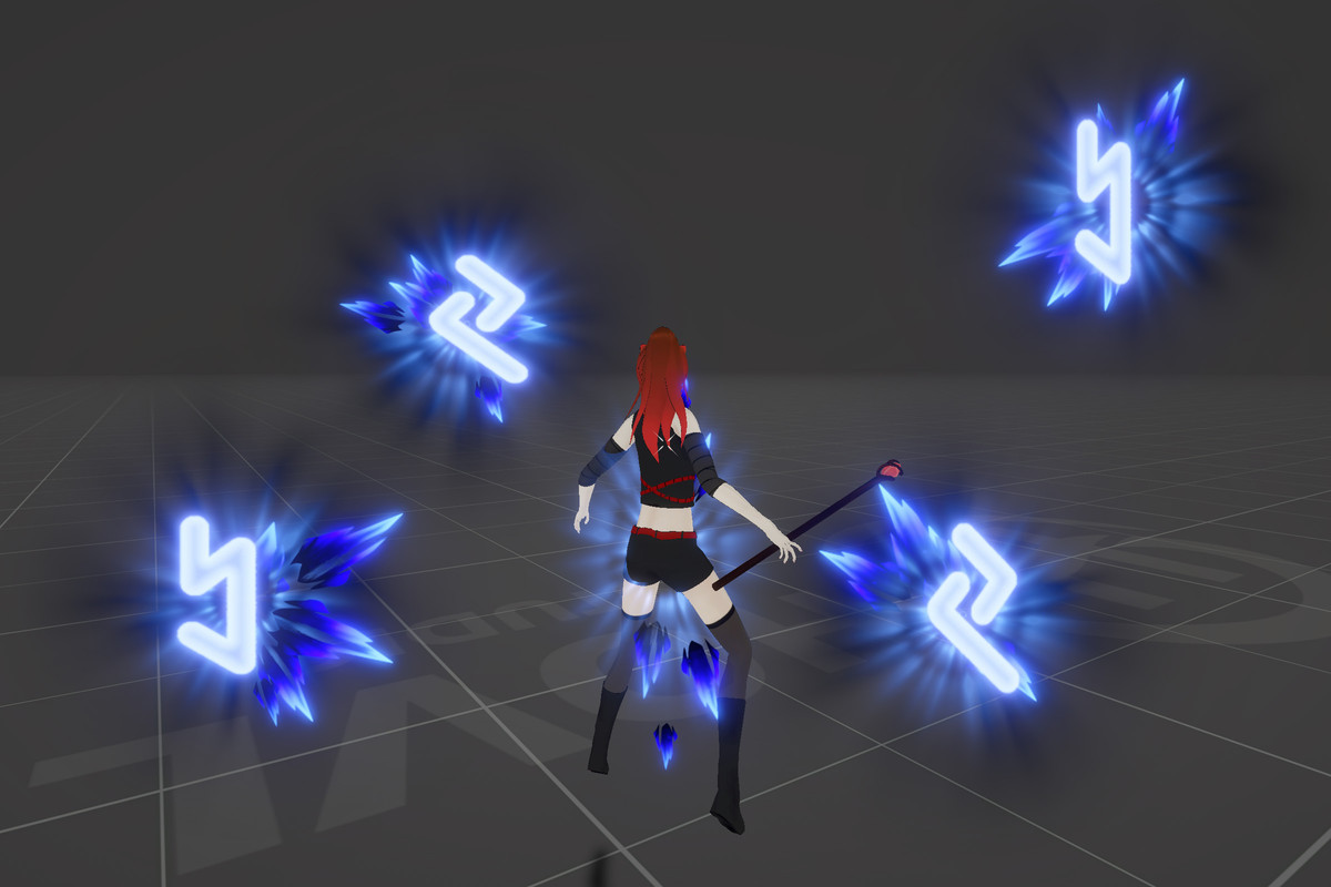 Character following orbs system