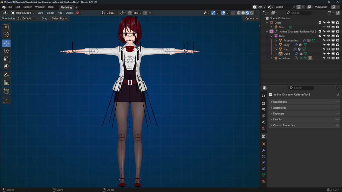 Anime Character Uniform Vol.I