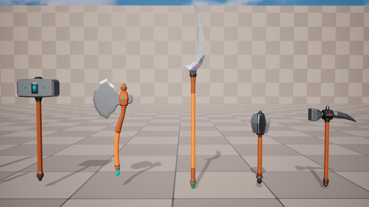 Simple LowPoly Melee Weapons Pack