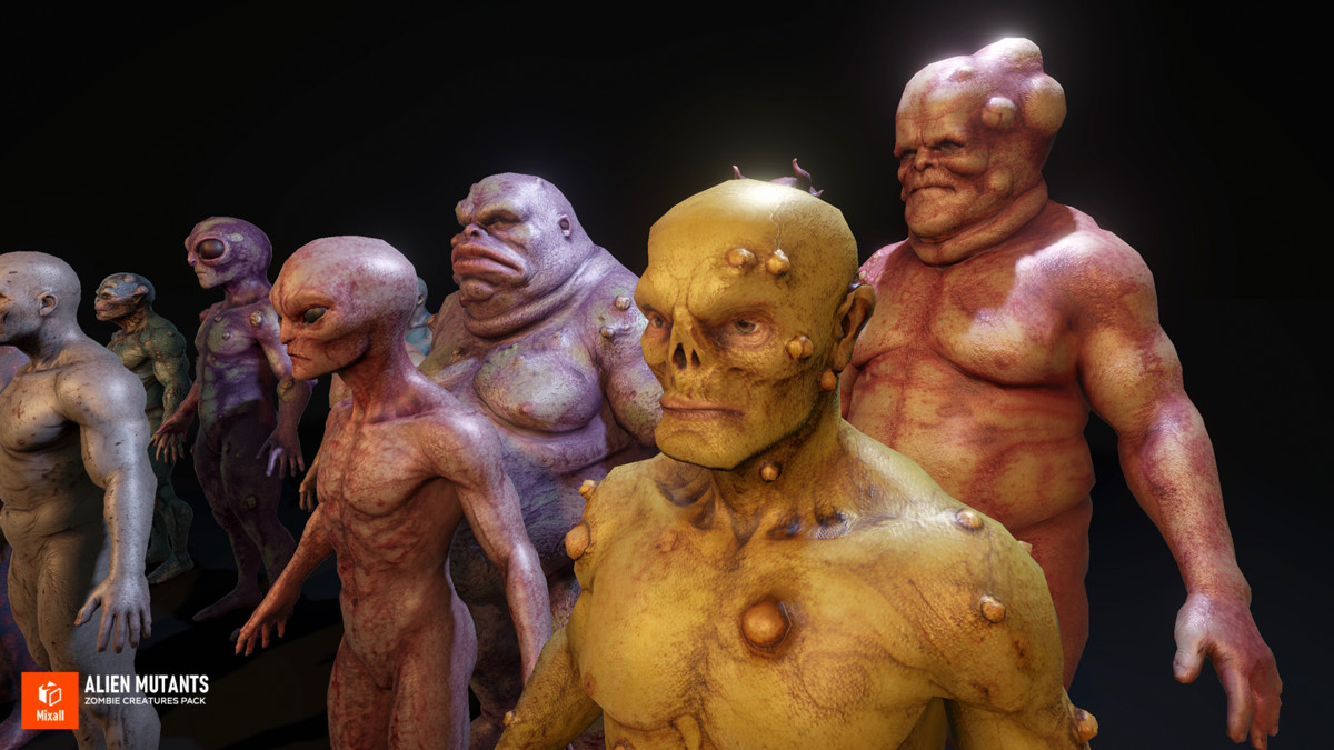 Alien Mutants - Zombie Creatures Pack