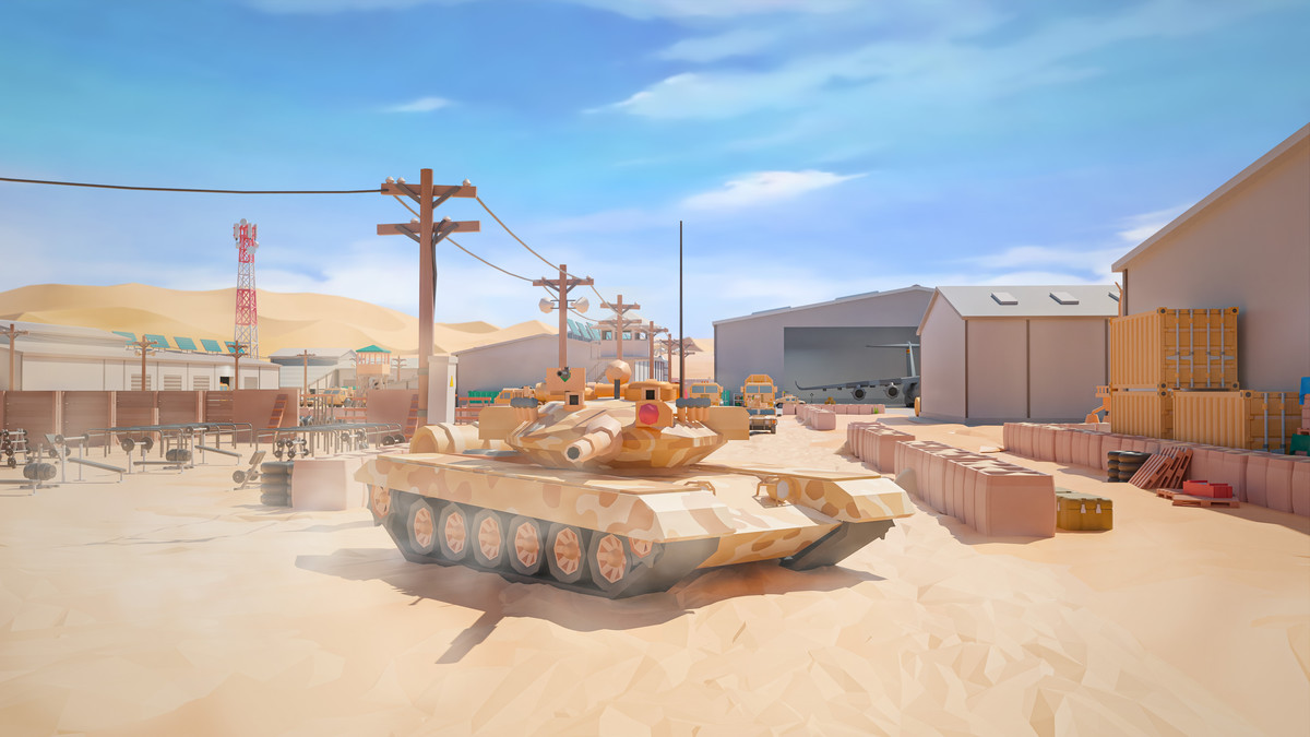 Military Desert - Low Poly 3D Models Pack