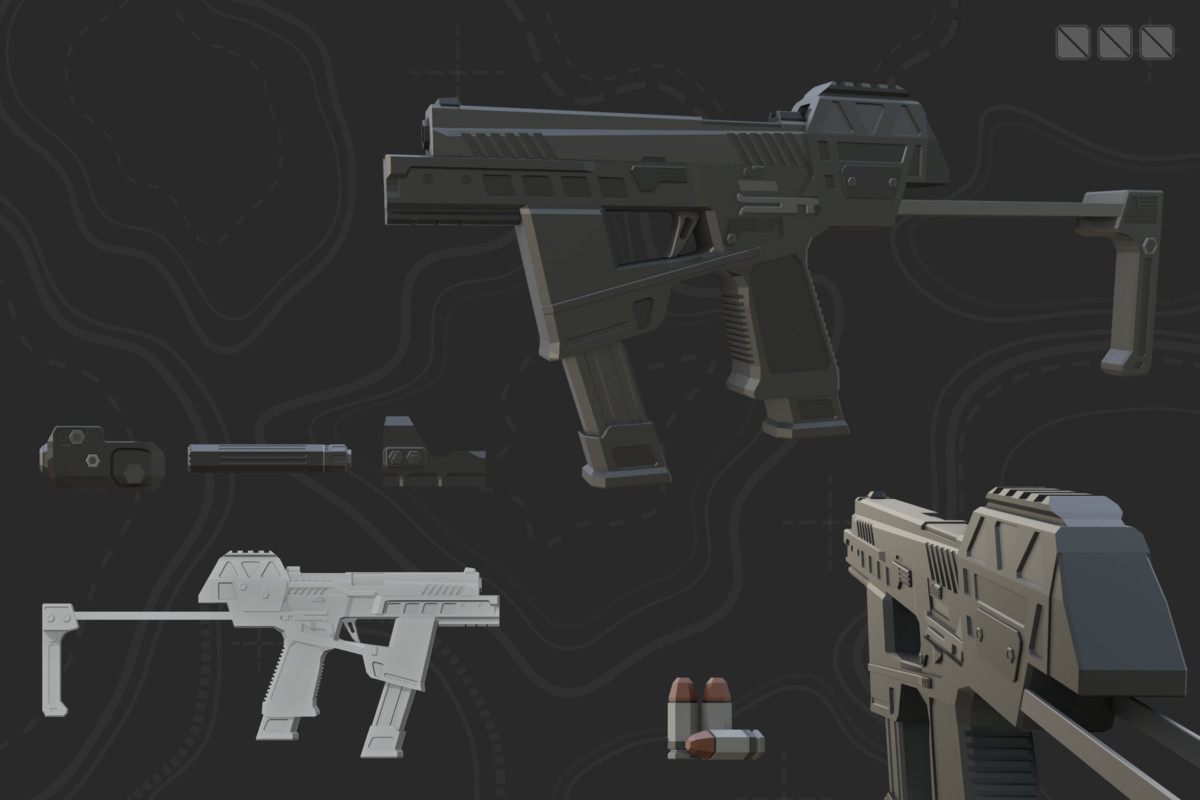 Low Poly Weapon Bundle Pack V