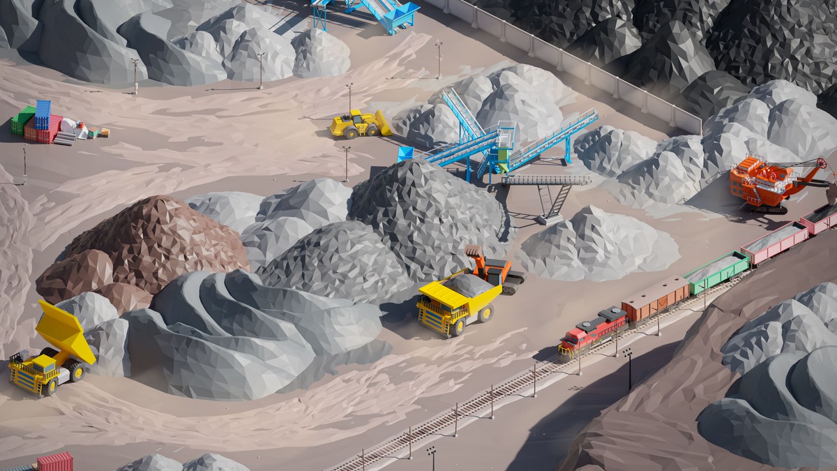 Mining Industry - Low Poly 3D Models Pack