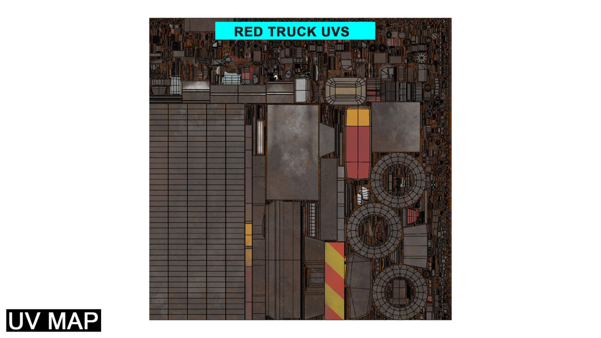 Heavy Truck Chassis 04 Dirty 4 URP HDRP Textures