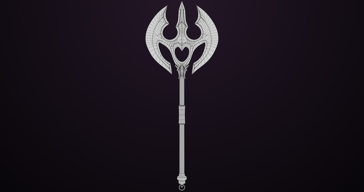 Battle Axe 06 Gold URP HDRP Textures
