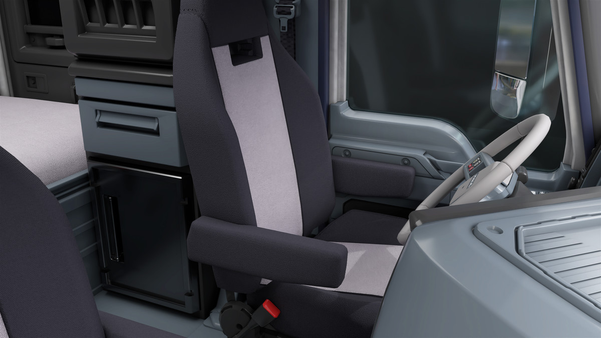 Heavy Truck Chassis 05 White Interior URP HDRP Textures