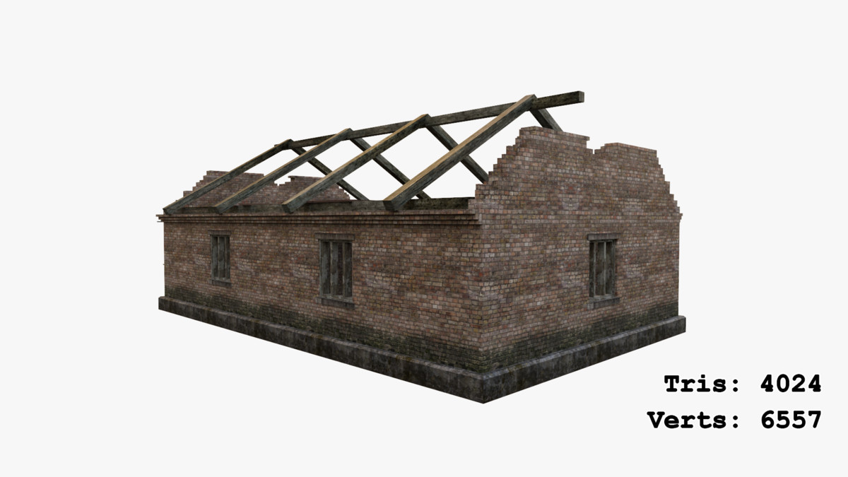 Abandoned Apocalyptic Buildings Mega Pack