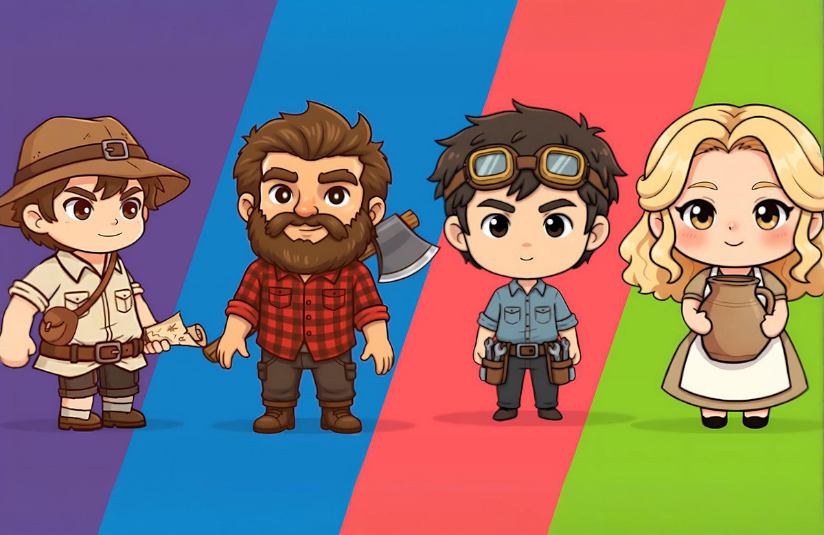 33 Cozy Farming Game NPC Character Pack