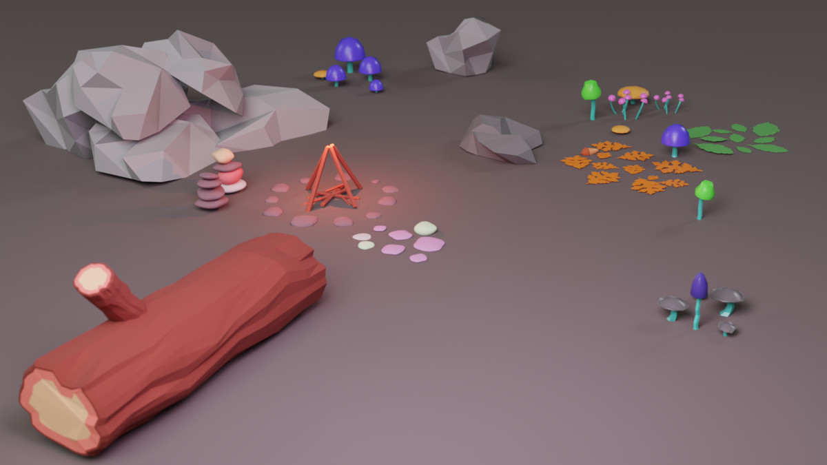 Stylized Forest Ground Clutter Pack