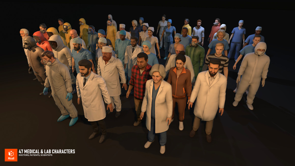 47 Medical & Lab Characters – Doctors, Patients, Scientists