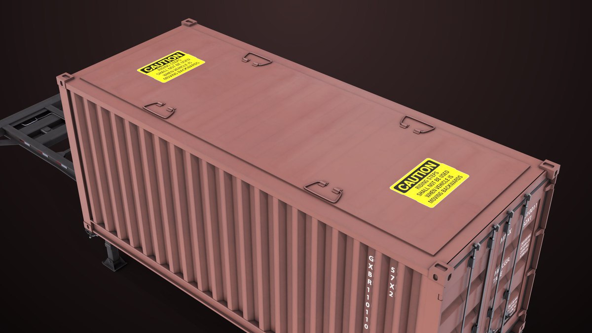 Container Carrier Trailer 03 URP HDRP Textures