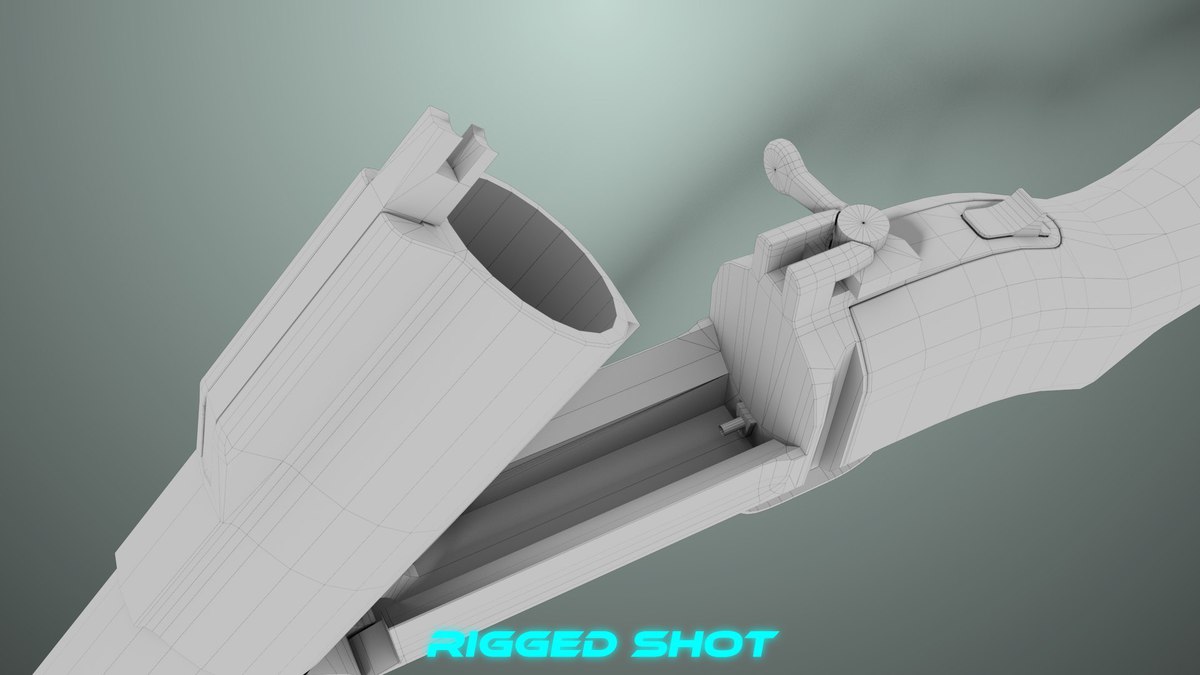 6 Grenade Launcher Black URP HDRP Textures
