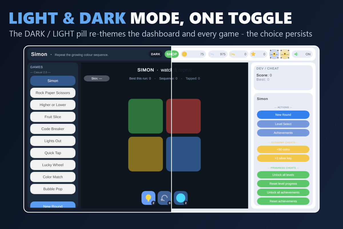 Mini Game Templates Casual 2.0 - 10 Casual Starters for Unity