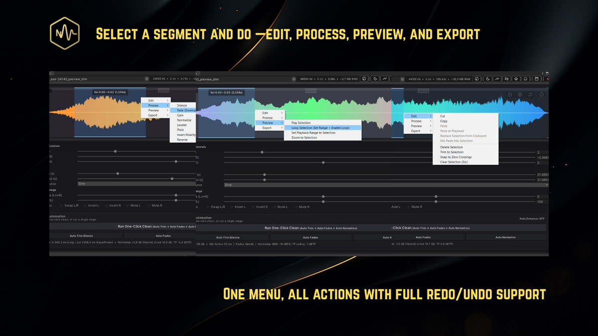 NyxAudio Waveform Editor