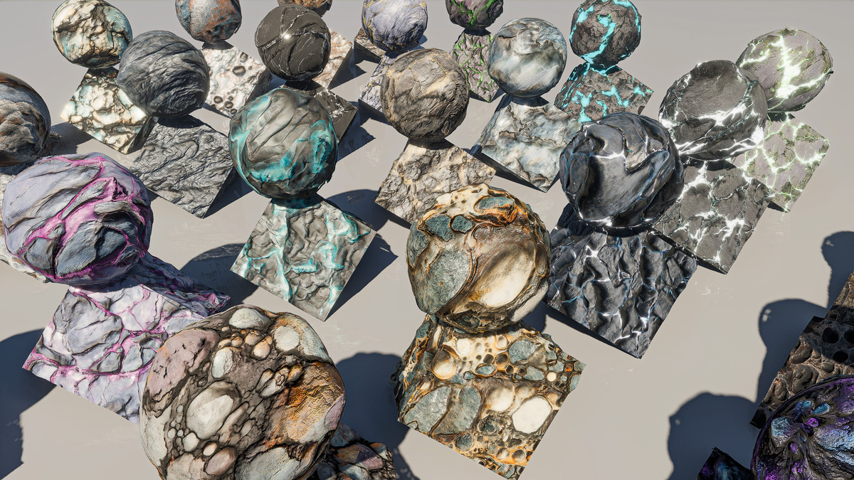 Alien Rocks Materials