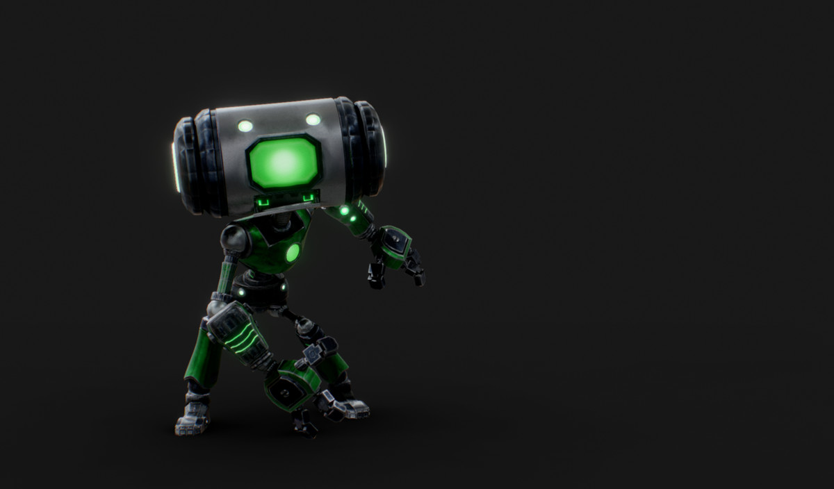 Customizable Robot Character - Kyle the Radical Robot