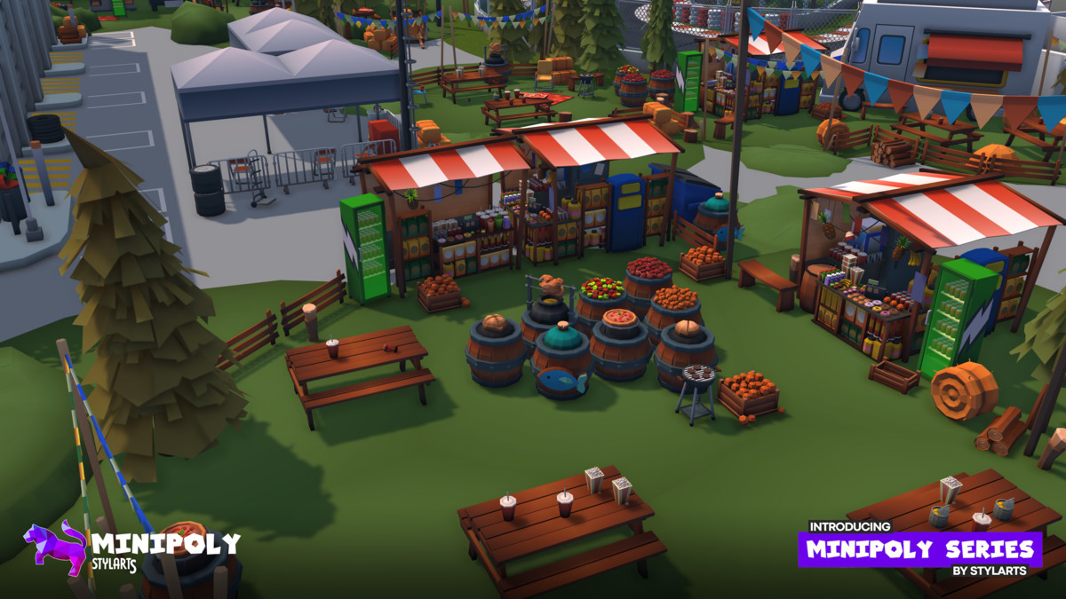 Minipoly Series - Race Track ( Stylized Lowpoly Environment ), image 8
