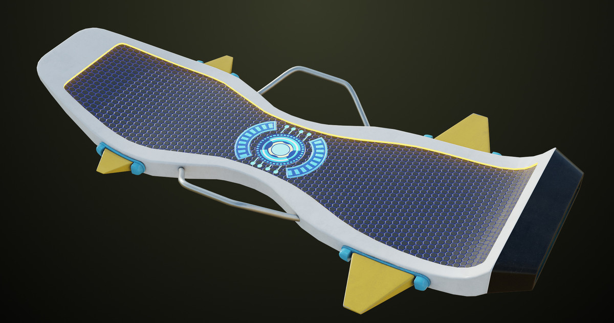 Sci Fi Hoverboard 7 URP HDRP Textures