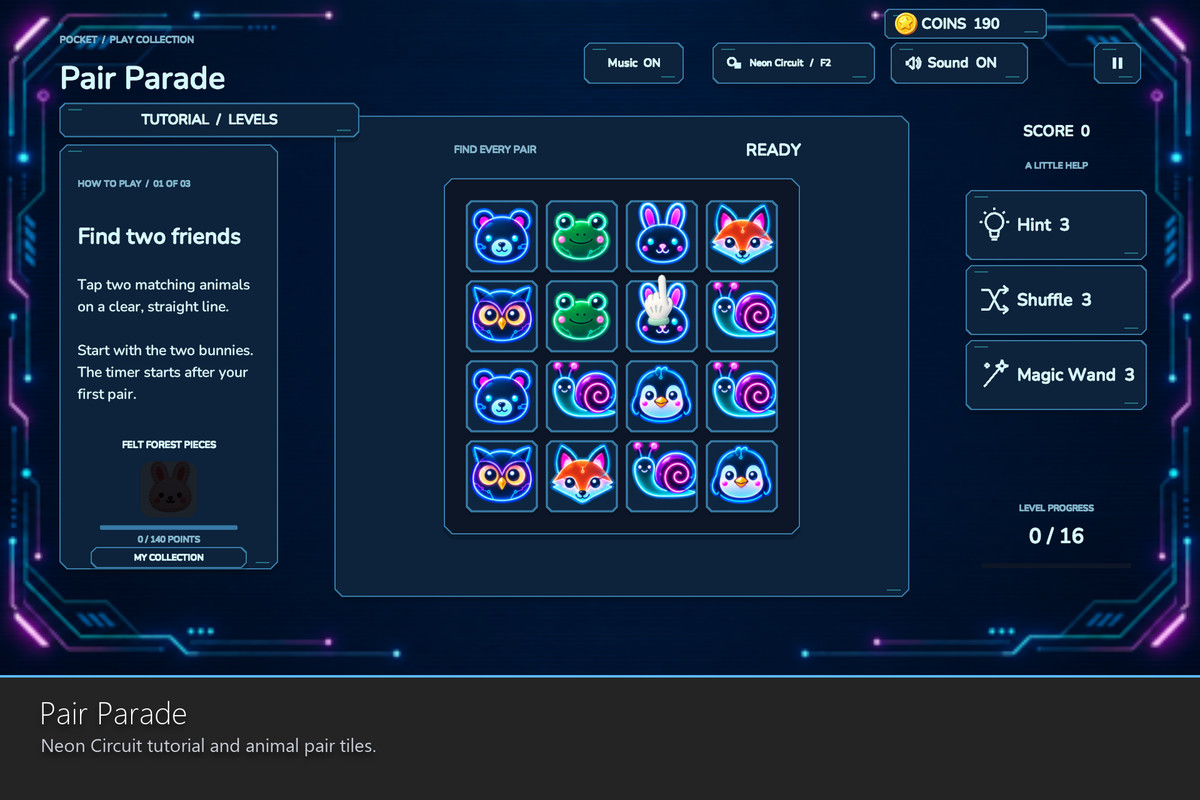 Pocket Puzzle Collection - 5 Games, 20 Themes
