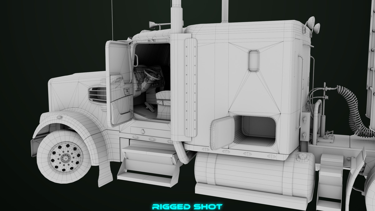 Truck 07 Log Trailer with All Loads Collection