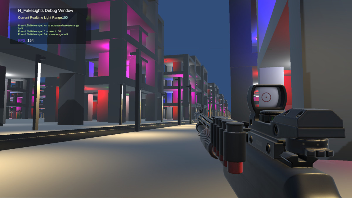 H_FakeLights URP (Decal Lighting In Distance for Maximum Performance)