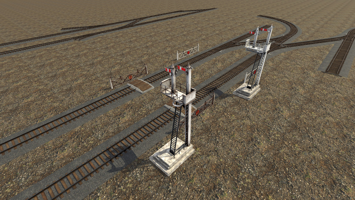 Modular Train Tracks and Signal Crossing