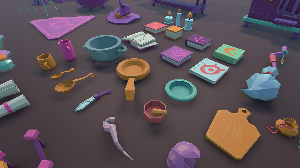 Witch's Kitchen - Hand-Painted 3D Props Pack