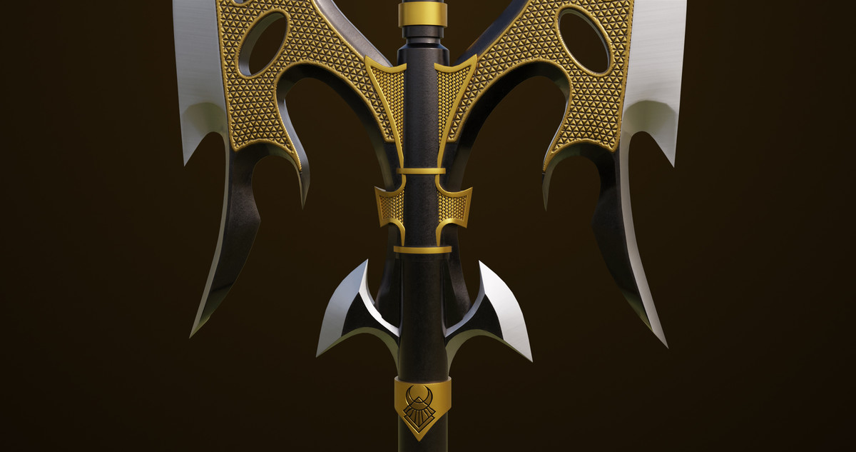 Battle Axe 01 URP HDRP Textures