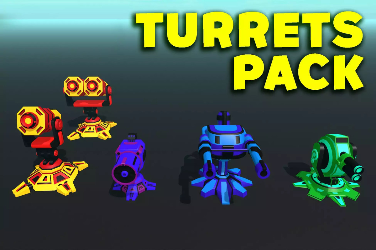 5Kit : Top-Down Shooter + 4 Low Poly Packs