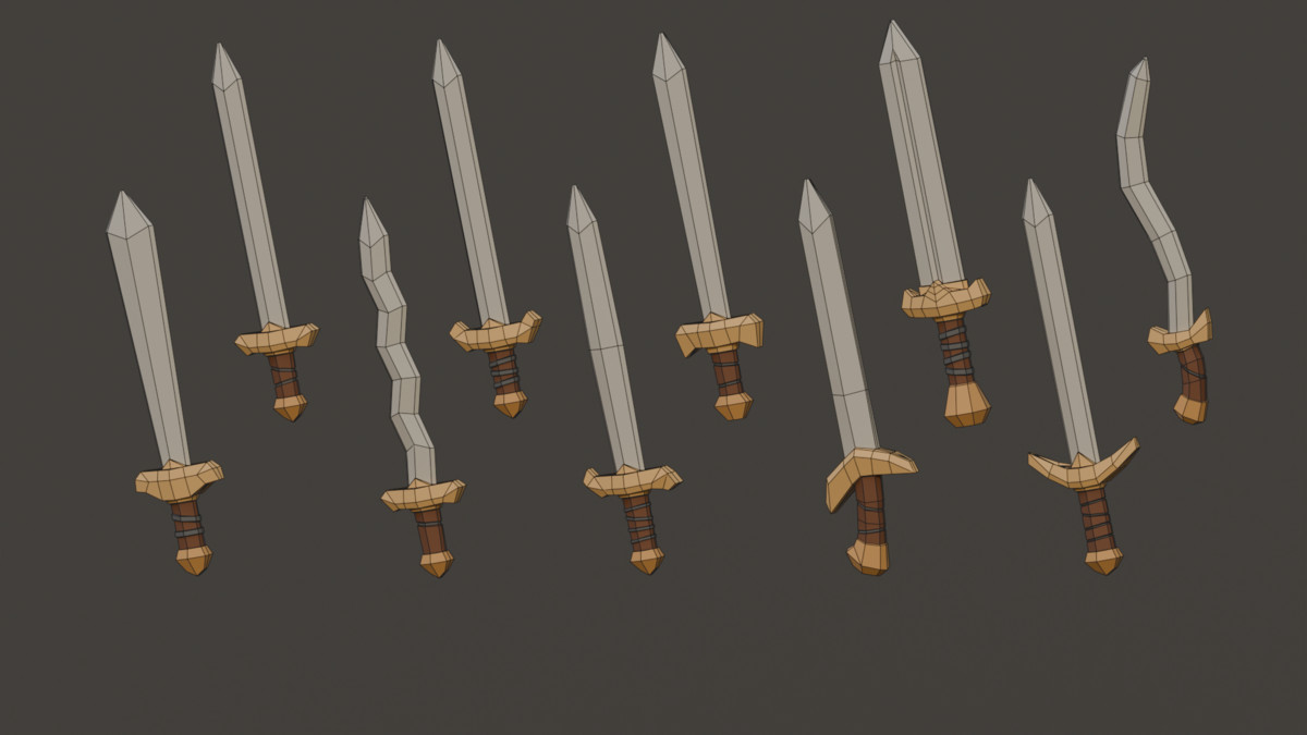 Fantasy Melee Weapons - Low Poly Pack