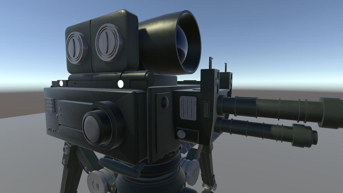 Quad-Leg Military Turret