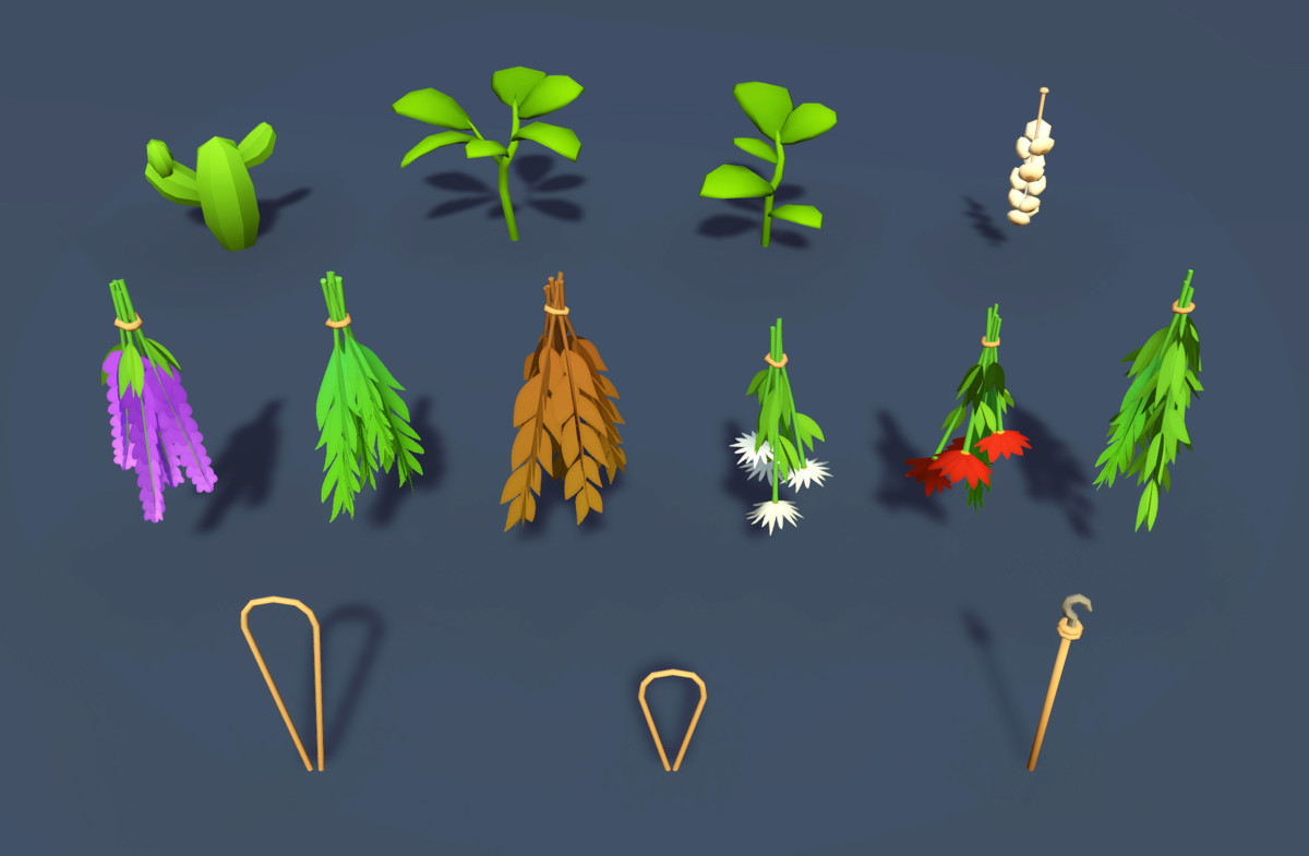 Low Poly Witch & Folk Magic Pack