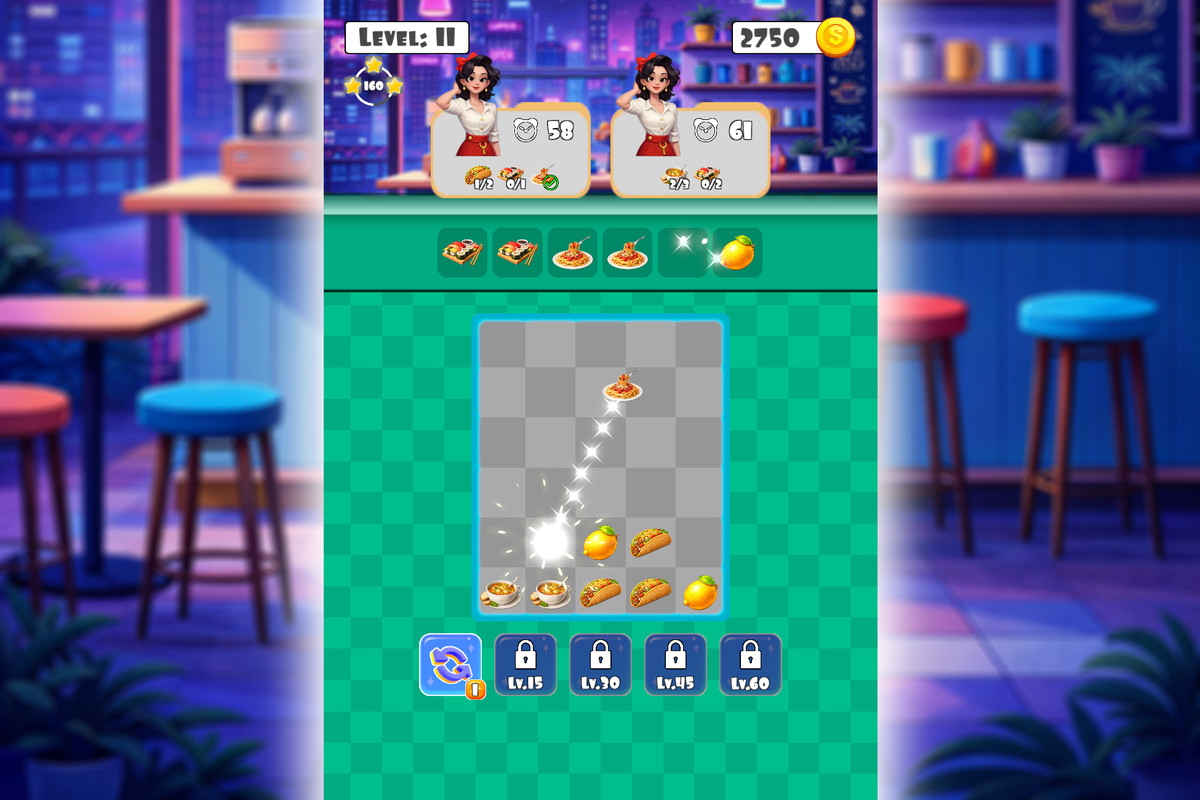 Foodie Stack Puzzle - Complete Mobile Game Template