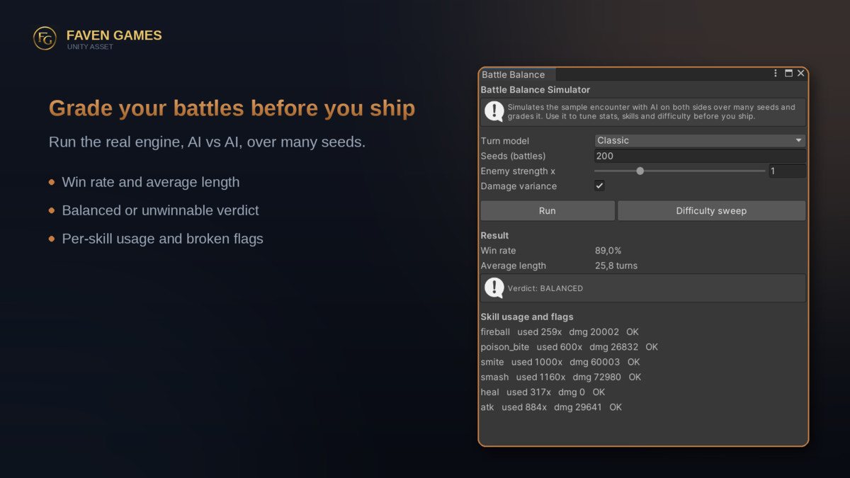 Turn-Based RPG Battle Engine