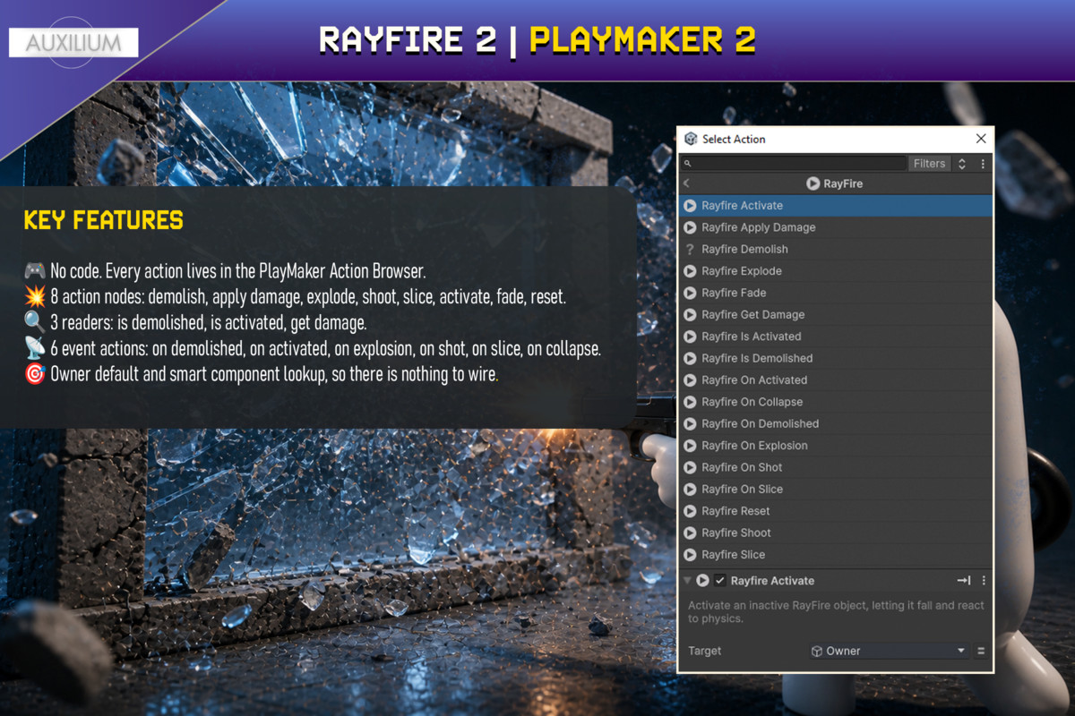 RayFire 2 Integration | PlayMaker 2