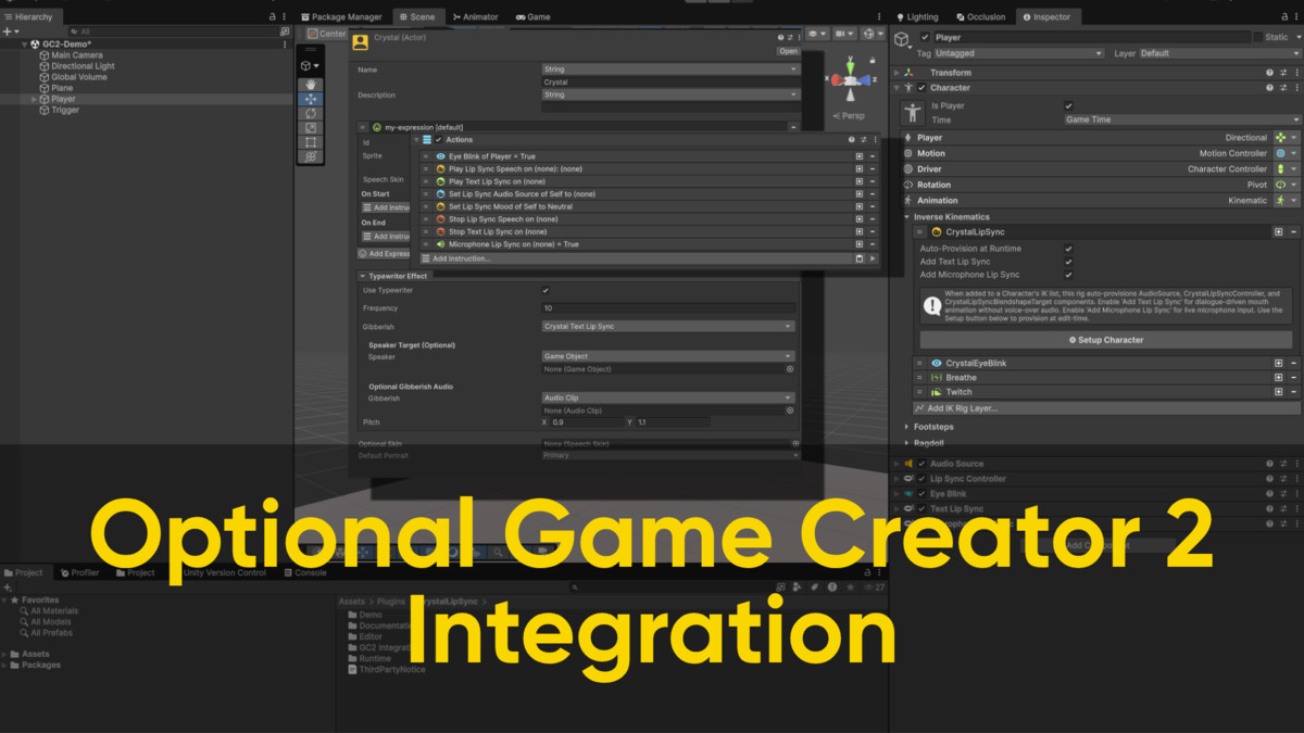 Crystal LipSync | 1-Click Solution incl. Game Creator 2 Integration