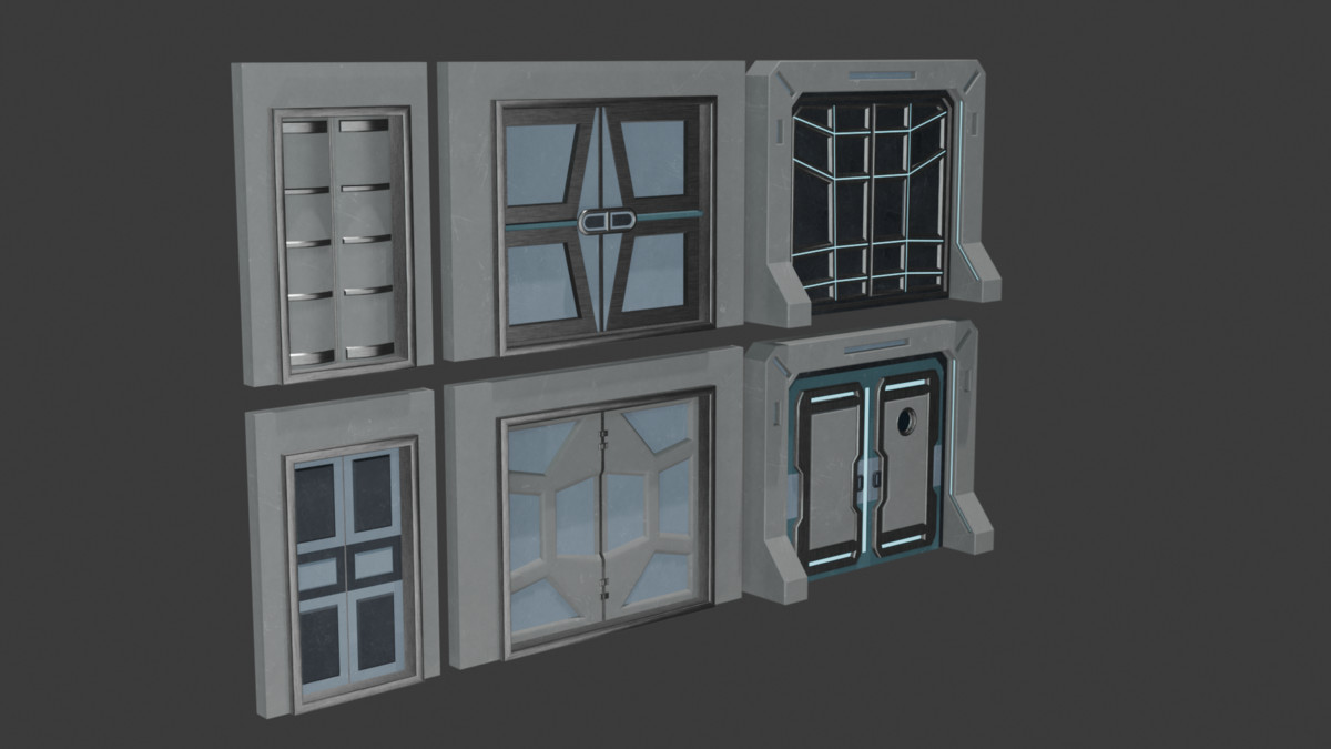 Modular_SciFi_Pack (146 Objects, LowPoly)